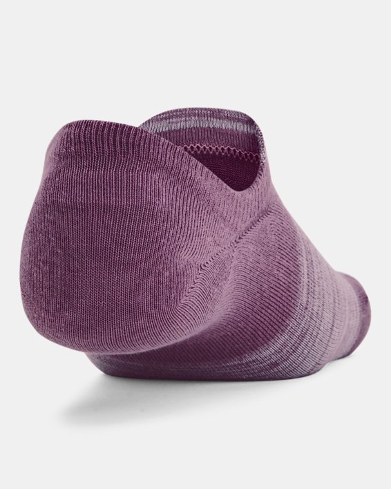 Unisex UA Ultra Lo – 3-Pack Socks in Purple image number 2